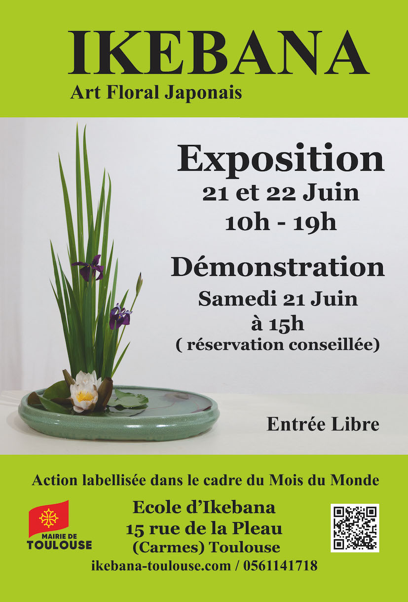 expo Juin 2025 Ikebana Mois du Monde